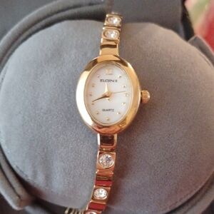 Elegant Gold Women's Watch by Elgin Made In Japan